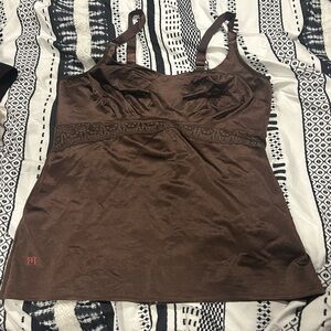 Ruby ribbon camisole size 44 brown NWOT